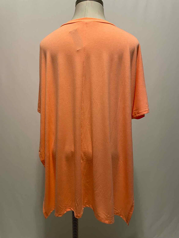 Size 2X Zenana Neon Coral Casual Top