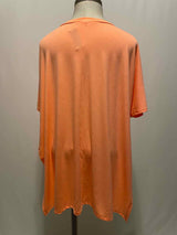 Size 1X Zenana Neon Coral Casual Top