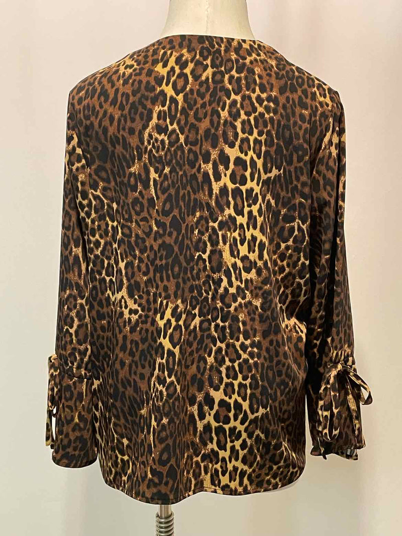 Size 1X Iman Black Print Casual Top - Style Plus Consignment Boutique