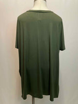 Size 1X Zenana Green Casual Top