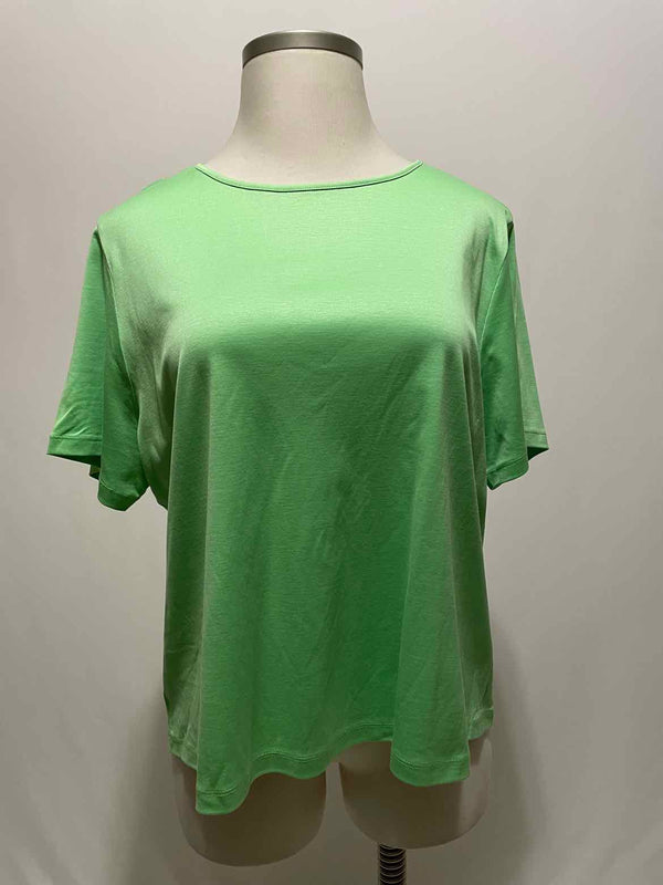 Size 3X real clothes saks Lime Green Casual Top