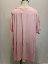 Size 1X Zenana Light Pink Casual Top