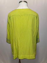 Size 2X Caleoas Olive Casual Top