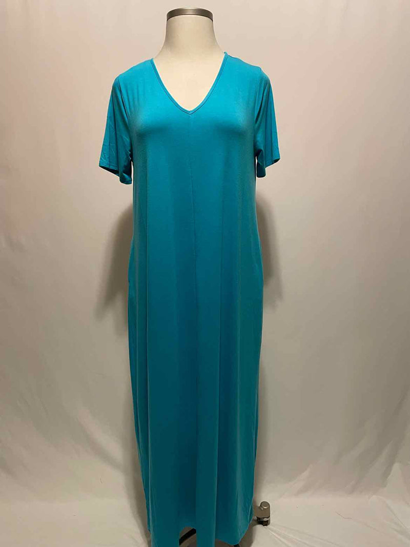 Style Plus Boutique Size 3X Turquoise Dress - Style Plus Consignment Boutique