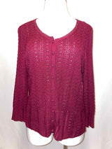 Size 3X Nine West Wine Cardigan
