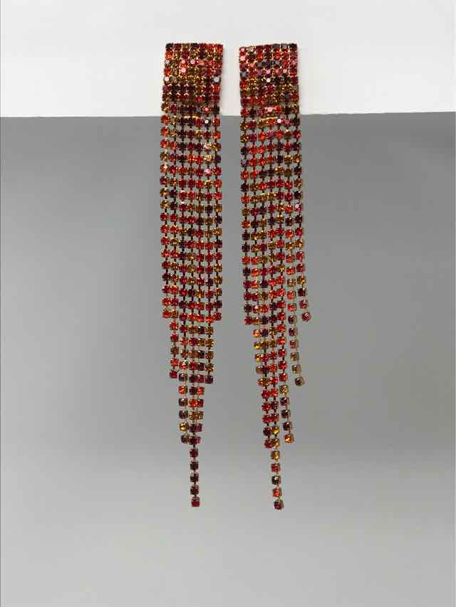 Fashion Orange Earrings - Style Plus Consignment Boutique