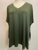 Size 3X Zenana Green Casual Top