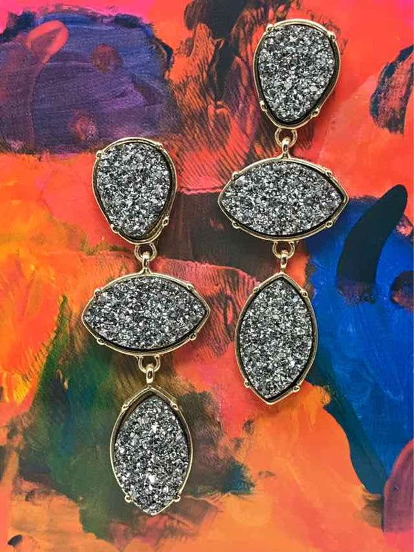 Fashion Pewter Earrings - Style Plus Consignment Boutique