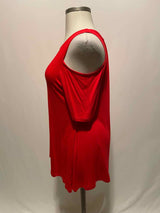 Size 1X chelsea & theodore Red Casual Top - Style Plus Consignment Boutique