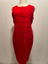 Calvin Klein Size 16W Red Dress