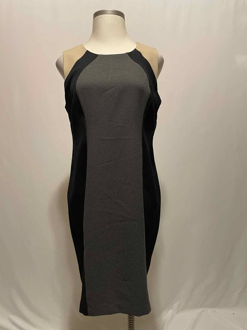 Shelby & Palmer Size 18 Black Print Dress